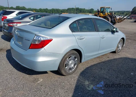 2012 Honda Civic Hybrid Hybrid L z USA, uszkodzony, nr VIN JHMFB4F31CS003123